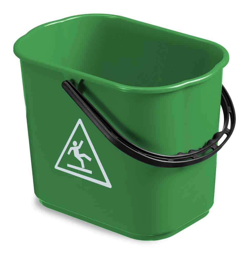 12 liters Mop Bucket Green with Squeezer is designed for semi-professional use in various environments, including homes, offices, commercial spaces, and institutional settings. Size - 300 x 350 x 300 mm Mop Bucket Green