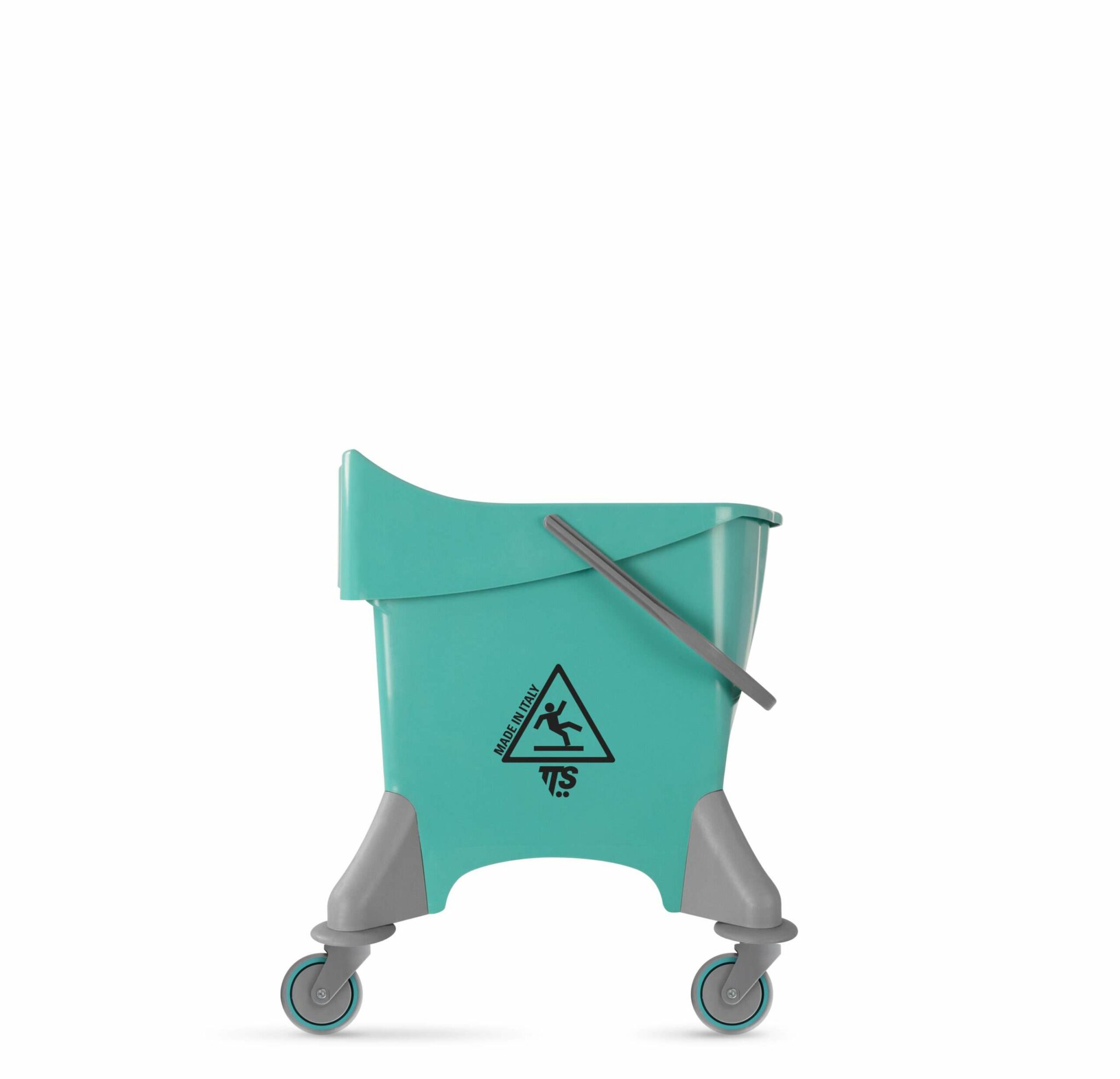 30L Mop Bucket with Wringer Green with ergonomic design that saves space and freight cost. It is designed for cleaning medium to large areas in commercial settings where it is necessary to rinse the mop. Mop Bucket with Wringer Green