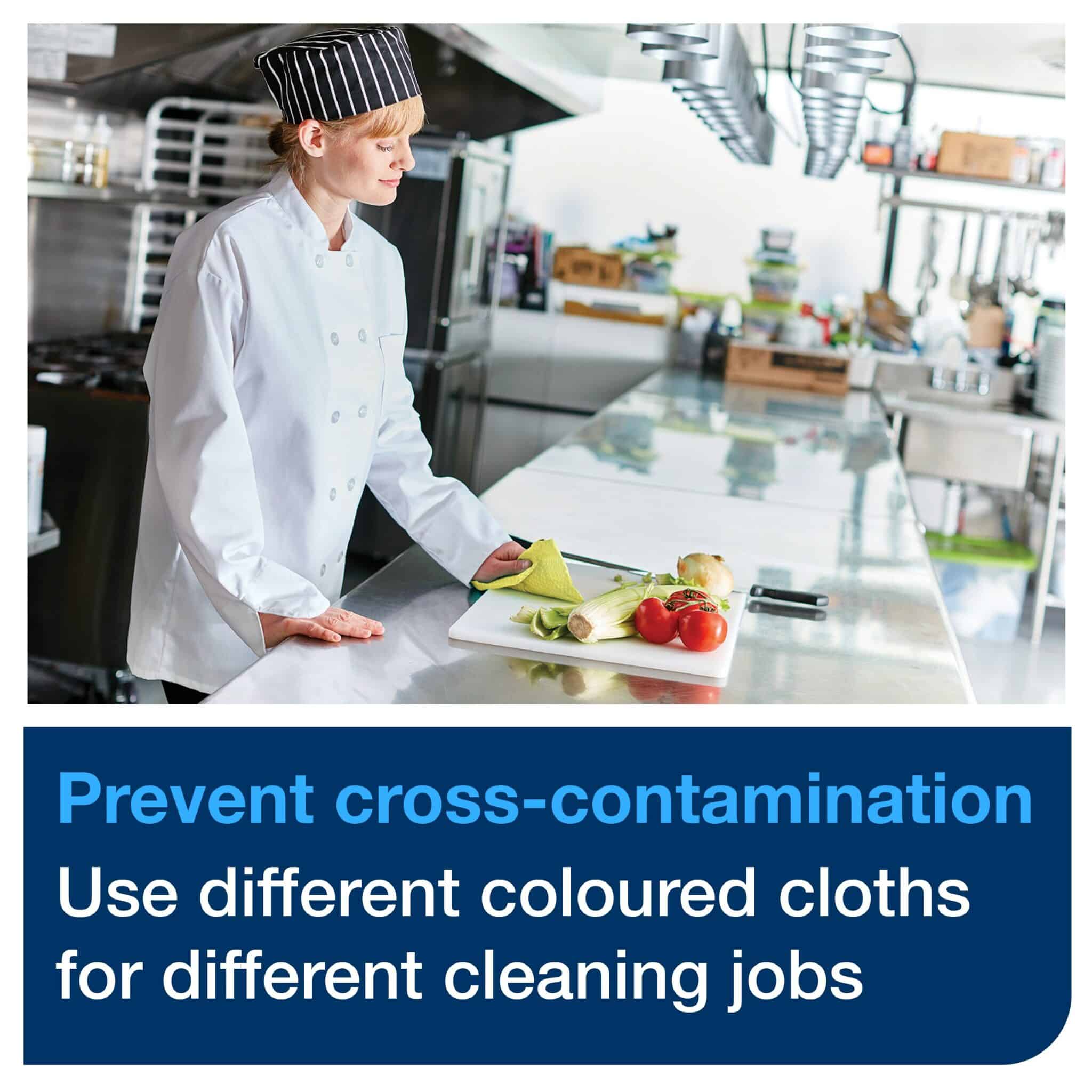 A durable and absorbent cleaning cloth that can be used repeatedly without tearing. <ul class="pt-2"> <li class="ng-star-inserted">Meets your cleaning needs due to suitability with most solvents, disinfectants, and detergents.</li> <li class="ng-star-inserted">8 packs, 40 cloths each. 1 ply. Folded size L 19.3cm W 16cm. Unfolded size L 38.5cm W 30cm. Compatible with W8 dispensers.</li> </ul> Tork Long-Lasting Cleaning Cloth Yellow W8