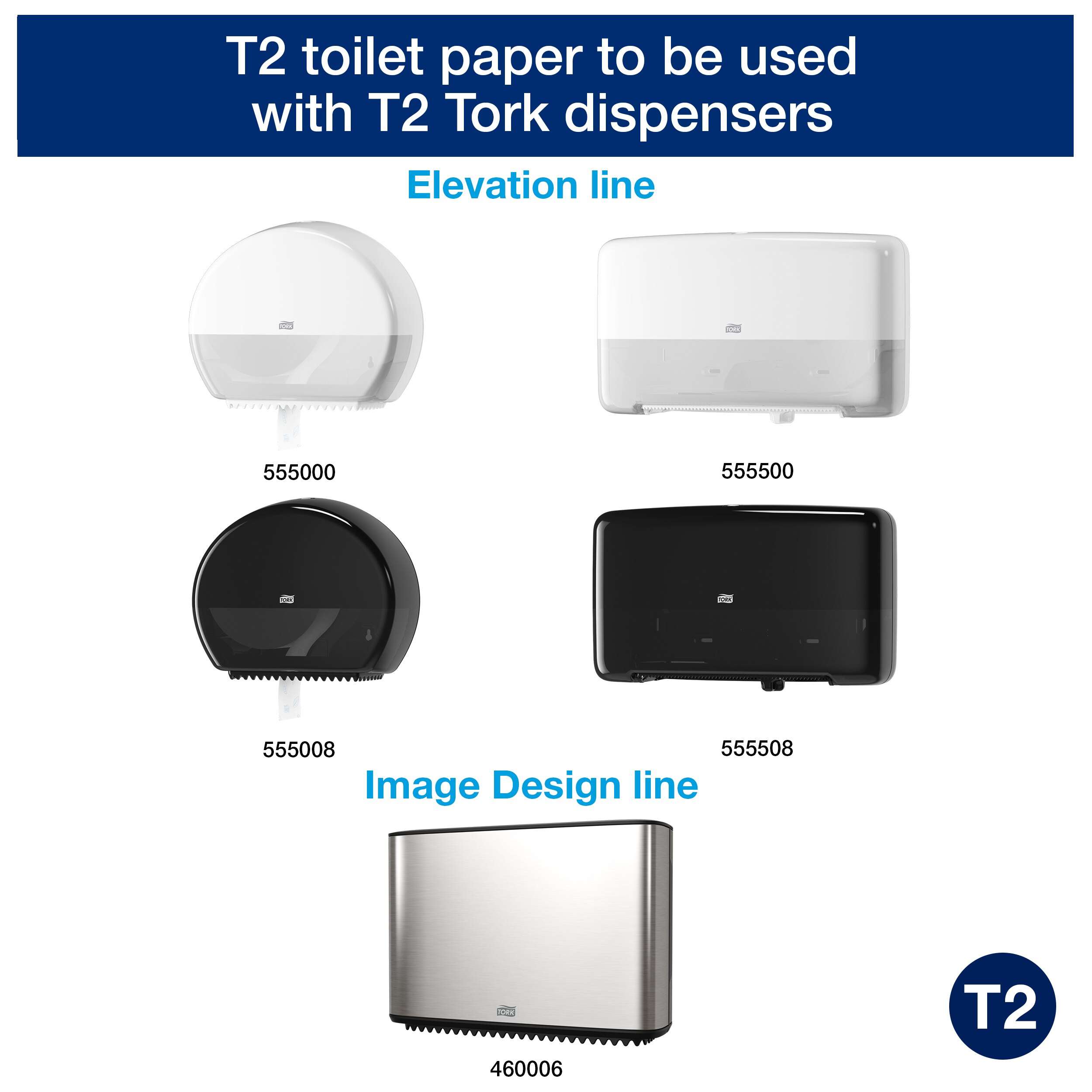 12 rolls. 2 ply. Premium quality. Roll size L 170m W 9.35cm. Sheet length 20cm. Core inner diameter 5.9cm. Compatible with T2 dispensers. Tork Soft Mini Jumbo Toilet Paper Roll White T2