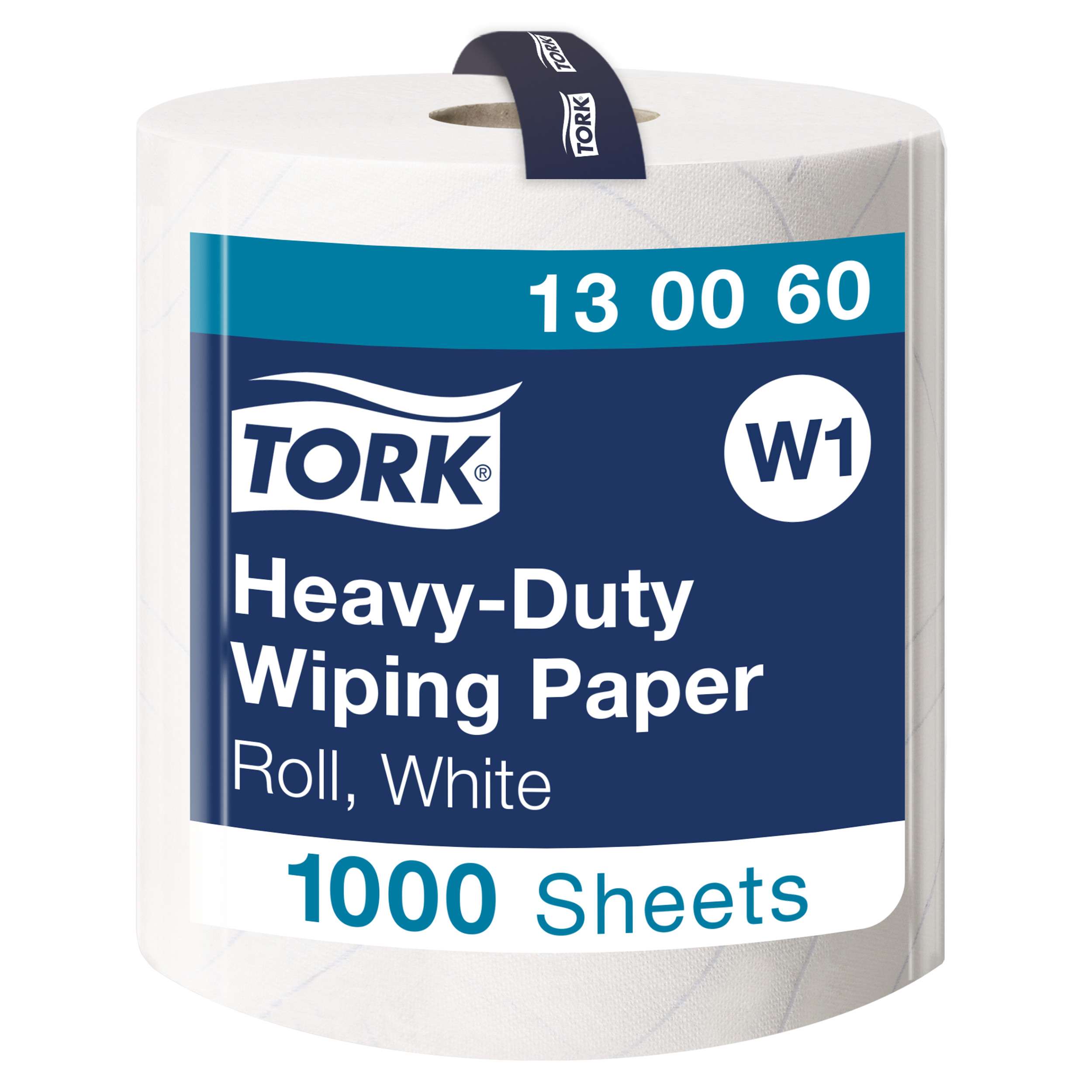 Tough, 2-ply, multi-purpose, heavy-duty White roll paper with high absorbency removes oil, grease, lubricants, and dirt. It is also strong when wet. High durability - stays strong even when wet and is reusable. Compatible with W1 Dispensers only. Tork Heavy-Duty Wiping Paper White W1