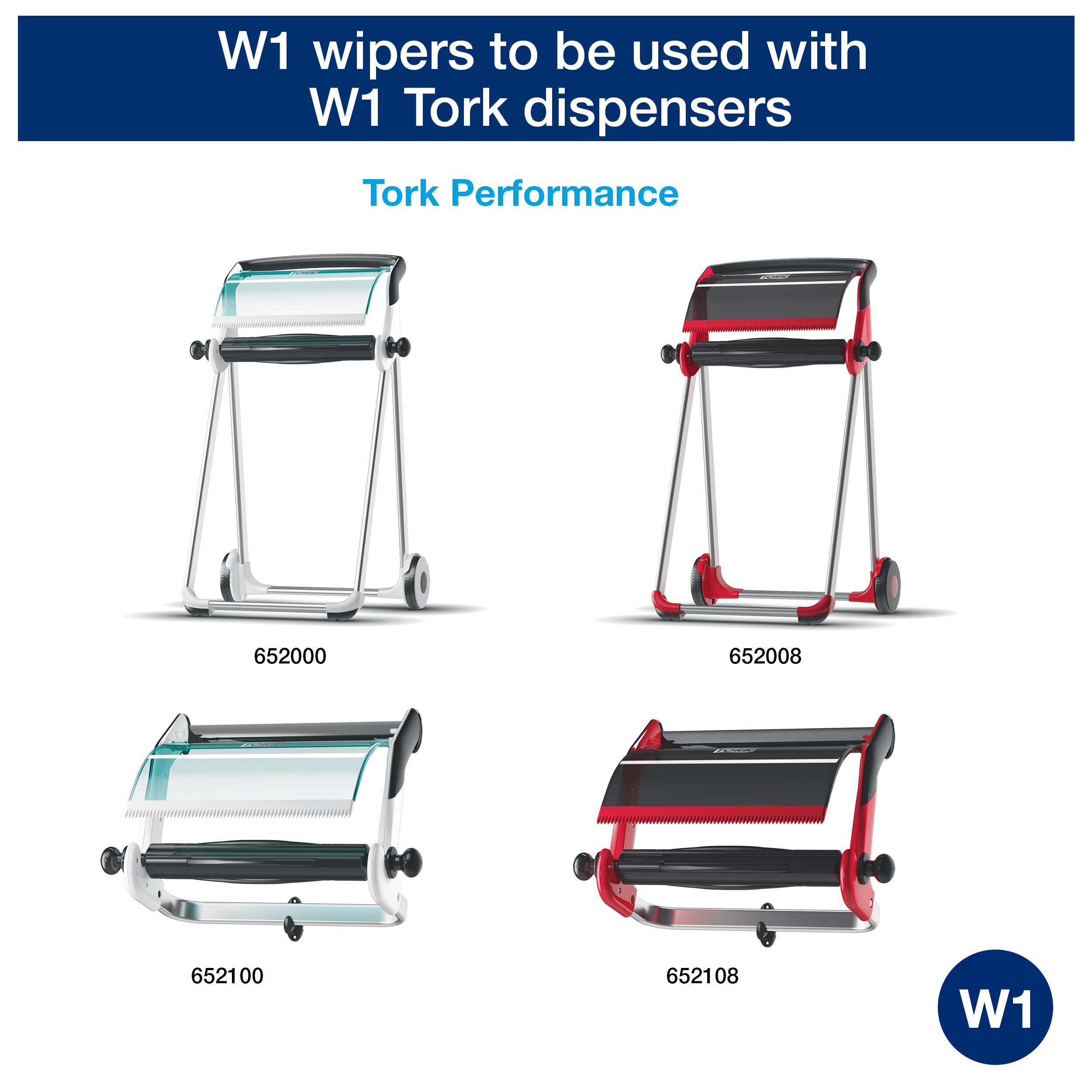A <strong>2-ply multi-purpose blue roll paper</strong> that handles various wiping tasks to meet most needs. It is ideal for mopping up liquids and wiping hands. One roll, 1500 sheets. Premium quality. Roll size L 510m W 23.5cm. Sheet length 34cm. Core inner diameter 7.1cm. Compatible with W1 dispensers. Tork Wiping Paper Plus White W1