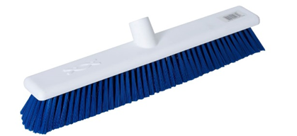 • Abbey Hygiene Stiff Broom Head • Polypropylene head with polyester bristles • Blue • 45cm (18") Benefits: • Stiff bristles • Machine washable • Fits with hygiene and composite handles • Colour coded 18" Abbey Stiff Brush Blue x1- (45cm Machine Washable Broom Head)