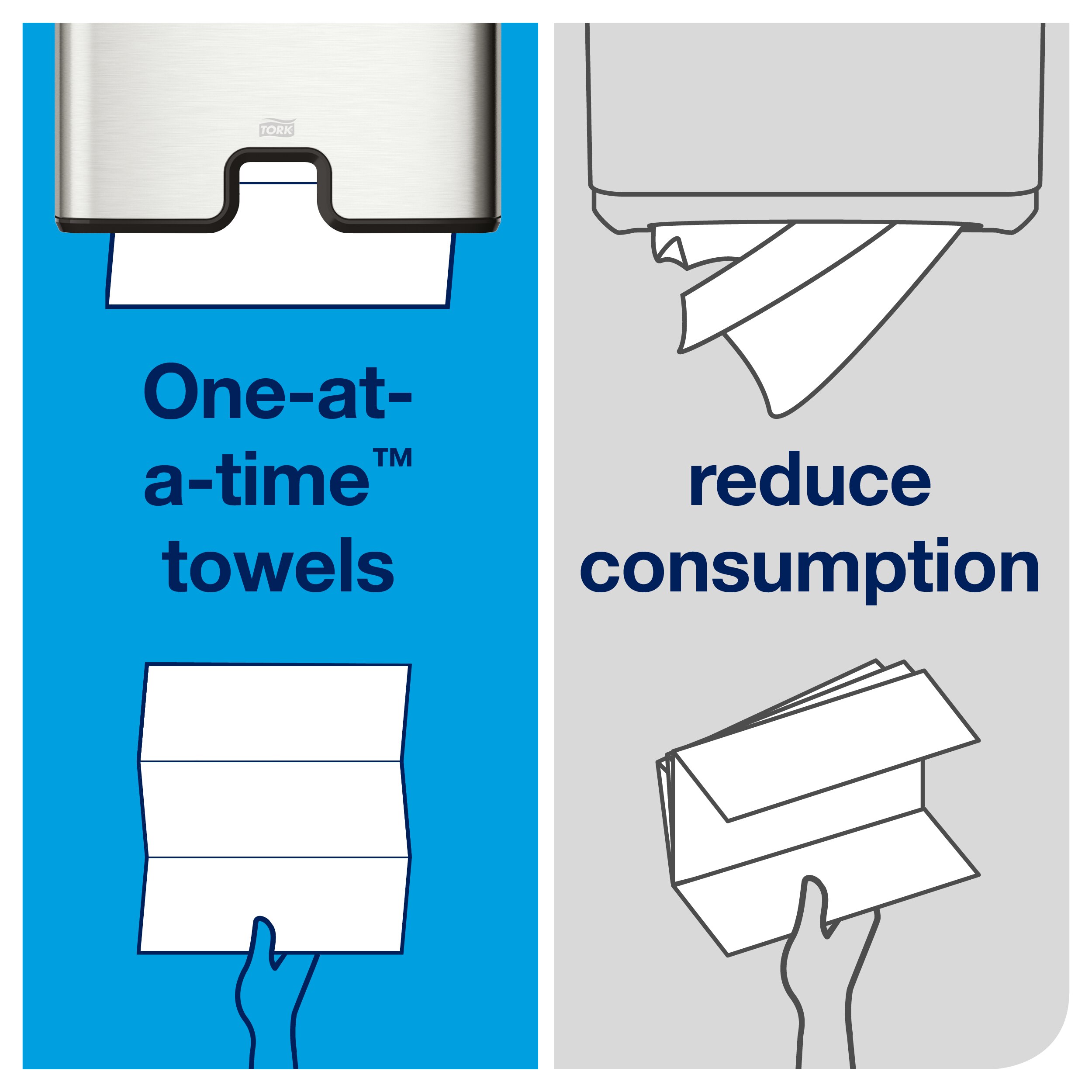 12 packs, 250 paper hand towels each. 1 ply. Universal quality. Folded size L 8.1cm W 21.3cm. Unfolded size L 24.1cm W 21.3cm. Compatible with H2 dispensers. Satisfy basic hand drying needs with the Universial Tork Xpress Soft Multifold Hand Towels that provide an economic value for your money. Tork Xpress® Economical Multifold Hand Towels White H2