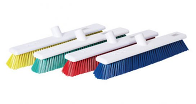 • Abbey Hygiene Soft Broom Head • Polypropylene head with polyester bristles • Red • 30cm (12") Benefits: • Soft bristles • Machine washable • Fits with hygiene and composite handles • Colour coded 12" Abbey Soft Brush Red x1- (30cm Machine Washable Broom Head)