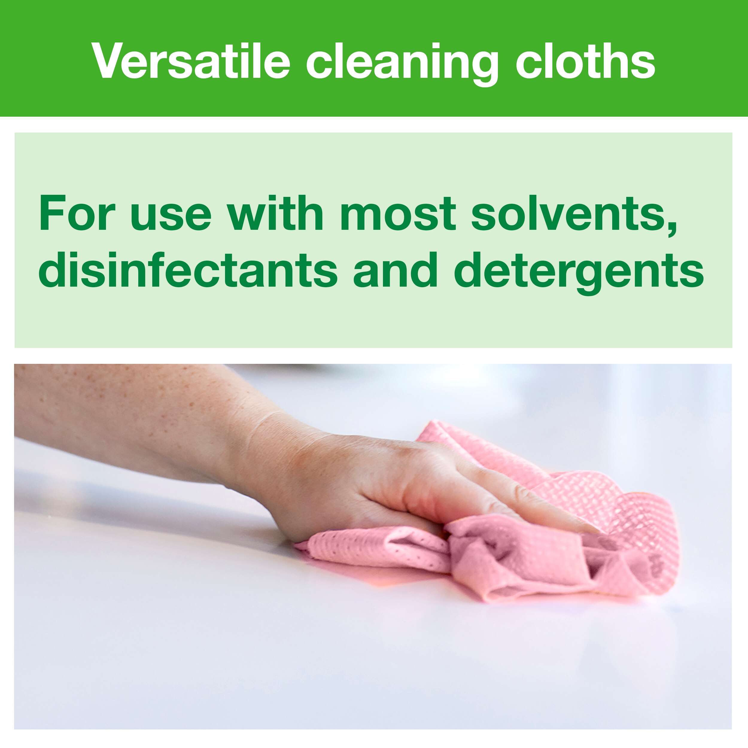 <p class="elementor-heading-title elementor-size-default">A durable and absorbent cleaning cloth that can be used repeatedly without tearing.</p> <ul class="pt-2"> <li class="ng-star-inserted">Meets your cleaning needs due to suitability with most solvents, disinfectants, and detergents.</li> <li class="ng-star-inserted">8 packs, 40 cloths each. 1 ply. Folded size L 19.3cm W 16cm. Unfolded size L 38.5cm W 30cm. Compatible with W8 dispensers.</li> </ul> Tork Long-Lasting Cleaning Cloth Red W8