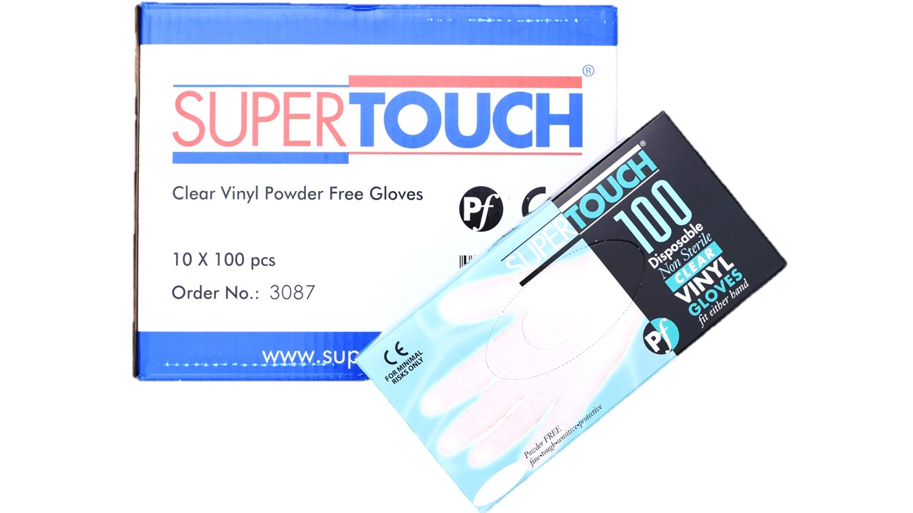 Delight Clear Powder Free Vinyl Gloves: Experience unmatched tactile sensitivity with our ultra-soft, thin design. Glueless, thiuram-free, and featuring a beaded cuff for a secure fit. Ambidextrous with straight fingers. AQL 1.5 certified for top-notch protection. Clear Powder Free Vinyl Gloves
