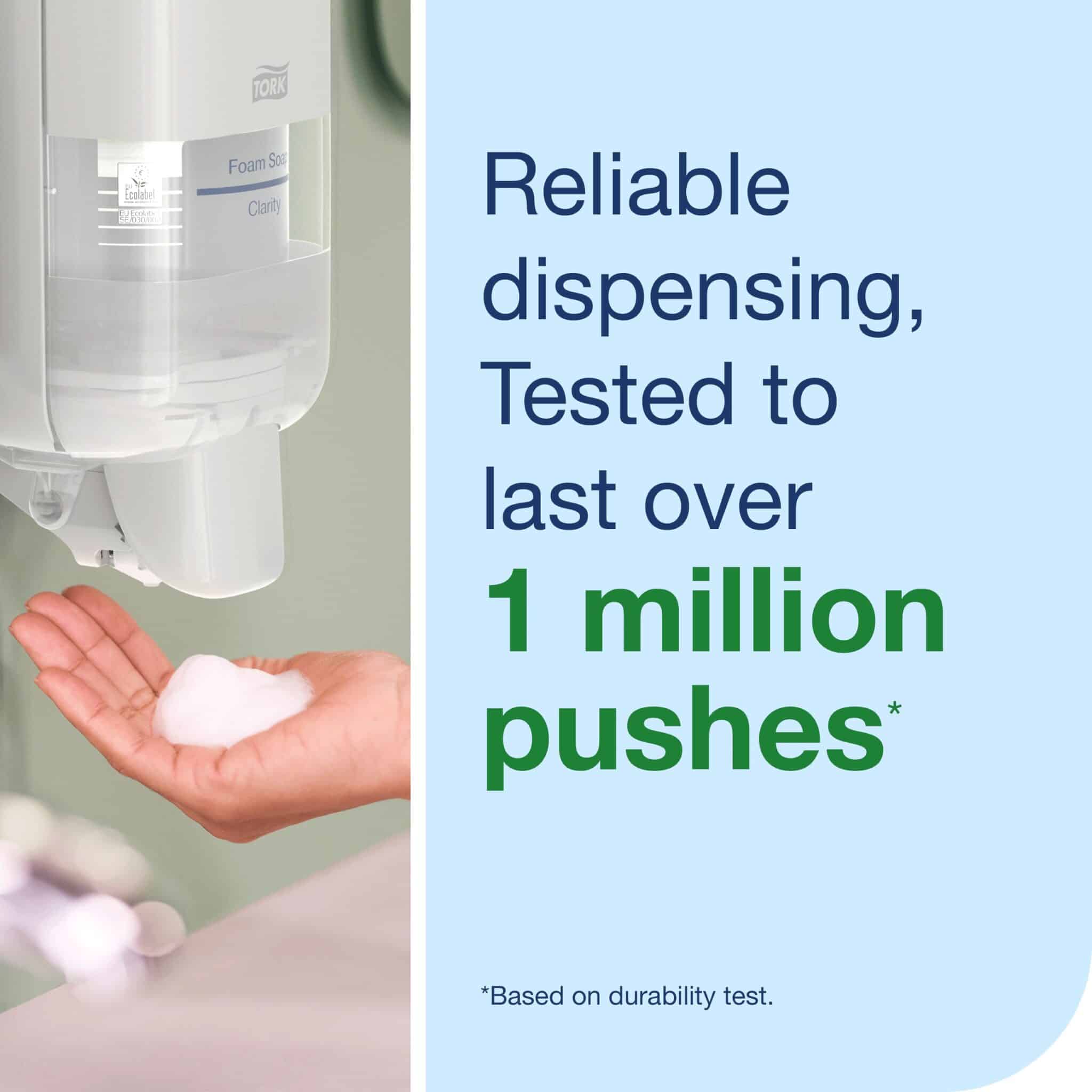 The Tork Soap and Sanitiser Dispenser with Arm Lever Black offers reliable dispensing and is compatible with various Tork soaps and sanitisers, ensuring high hygiene standards in any environment. Tork Soap and Sanitiser Dispenser with Arm Lever S4 White