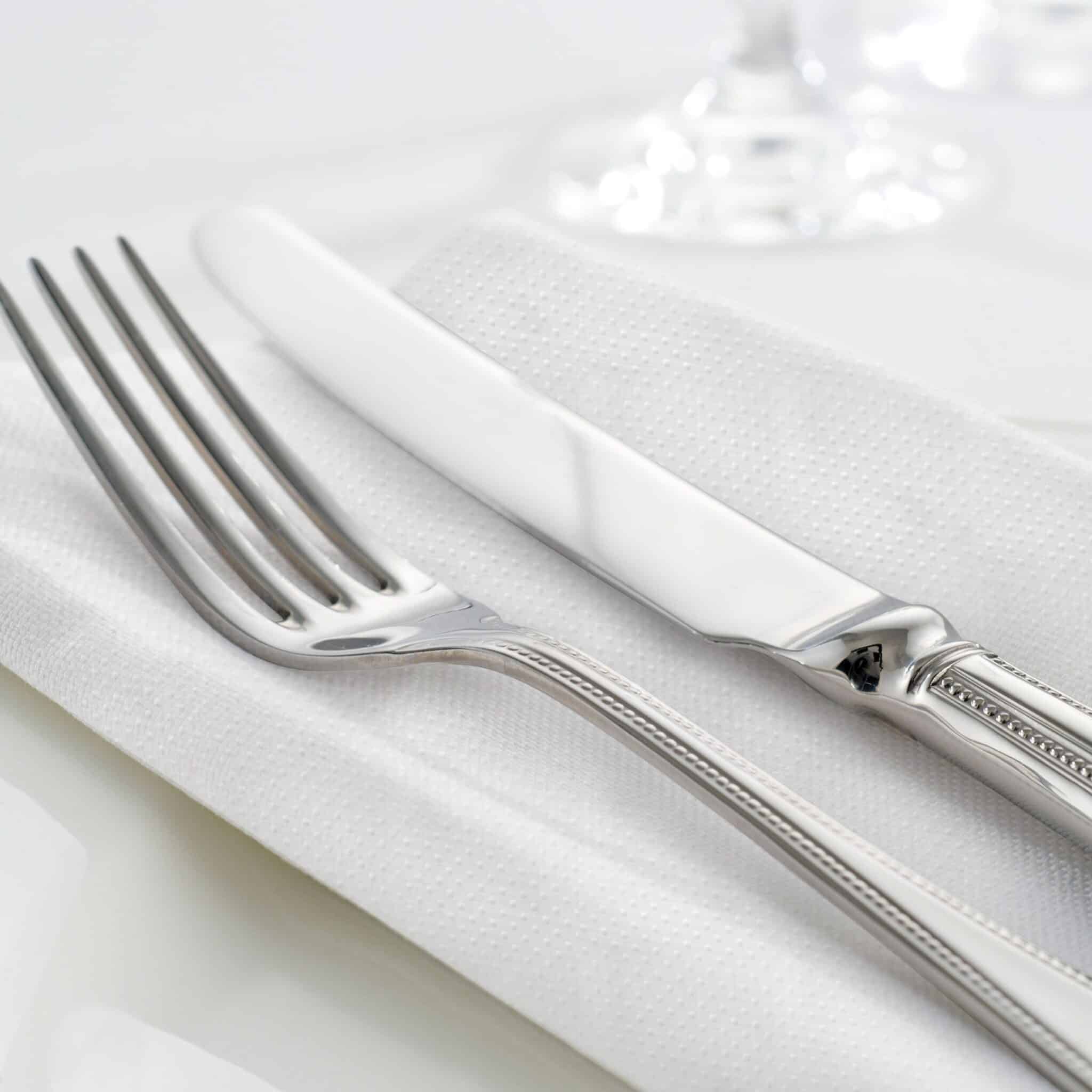 Tork Textured Dinner Napkin, 2-ply, 1/4 fold with soft chequered embossing. <ul> <li>Extra absorbent, FSC® certified, compostable, and ideal for casual dining.</li> <li>Case of 1,000 (20 x 50).</li> </ul> Tork Textured Dinner Napkin, Advanced, 1/4 Fold