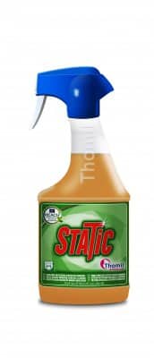 Anti-static cleaner for IT equipment and office surfaces. Leaves a fresh floral scent. Dries quickly, no rinse needed. <p style="margin-top:1;"><strong style="color:#9d2235;">Note: This product may be subject to a 2-week lead time.</strong></p> Thomil Static Surface Cleaner