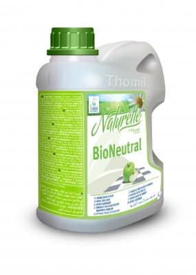 Eco-friendly neutral floor cleaner with bio-alcohol. Ideal for daily cleaning of polished floors. Streak-free finish. 4L container – Box of 4. Naturelle BioNeutral Floor Cleaner